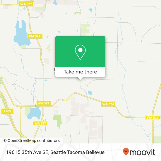 Mapa de 19615 35th Ave SE, Bothell, WA 98012