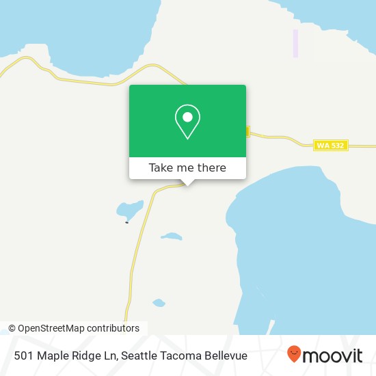 Mapa de 501 Maple Ridge Ln, Camano Island, WA 98282