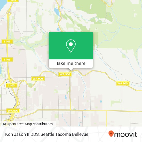 Mapa de Koh Jason II DDS, 1520 Duvall Ave NE