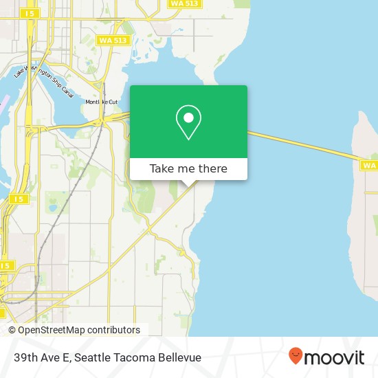 Mapa de 39th Ave E, Seattle, WA 98112