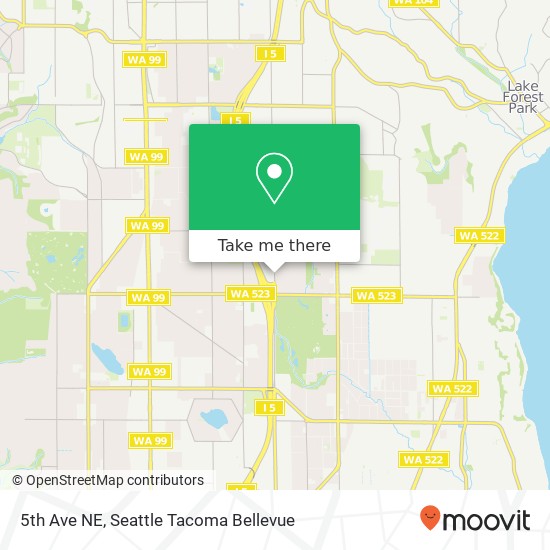 5th Ave NE, Shoreline, WA 98155 map