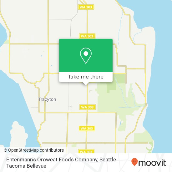 Mapa de Entenmann's Oroweat Foods Company, 5887 State Highway 303 NE