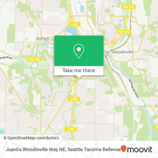 Juanita Woodinville Way NE, Bothell, WA 98011 map