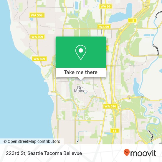 Mapa de 223rd St, Des Moines, WA 98198