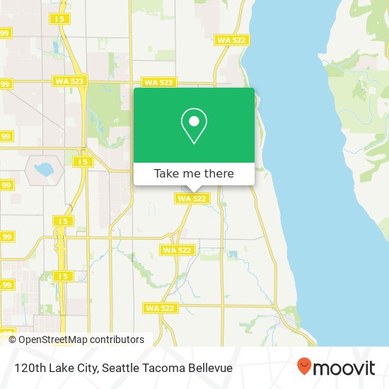 Mapa de 120th Lake City, Seattle, WA 98125