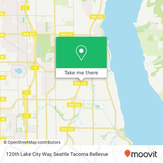 Mapa de 120th Lake City Way, Seattle, WA 98125