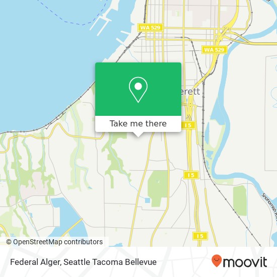 Federal Alger, Everett, WA 98203 map