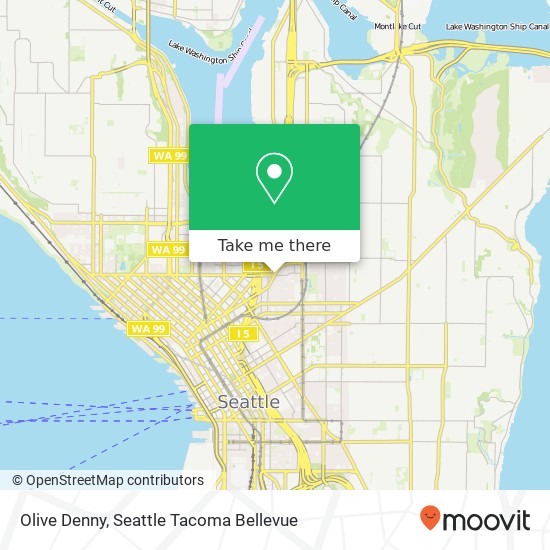 Mapa de Olive Denny, Seattle, WA 98122