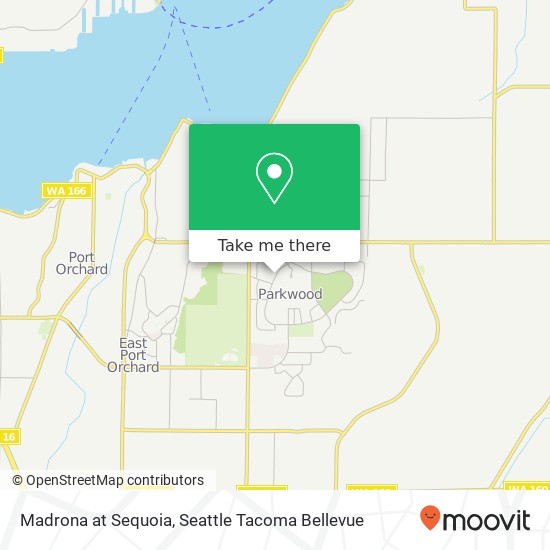 Madrona at Sequoia map