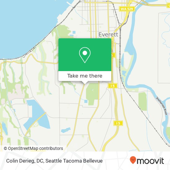 Mapa de Colin Derieg, DC, 5301 Evergreen Way