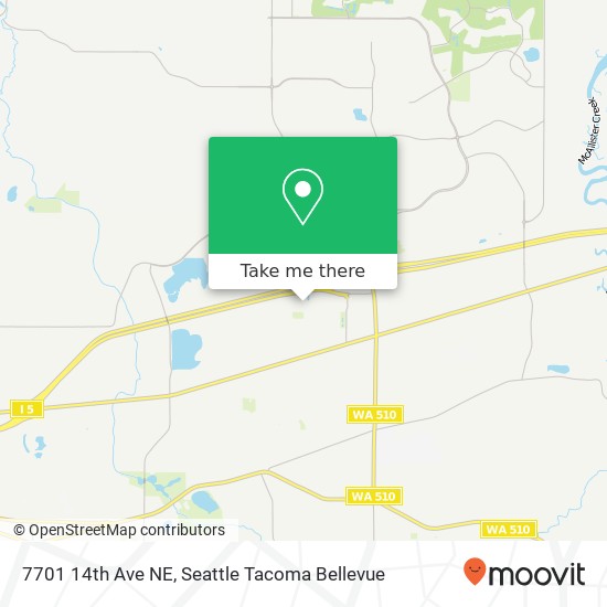 Mapa de 7701 14th Ave NE, Olympia, WA 98516