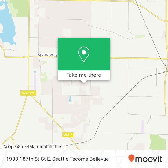 1903 187th St Ct E, Spanaway, WA 98387 map