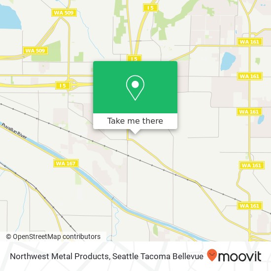 Mapa de Northwest Metal Products, 3011 70th Ave E