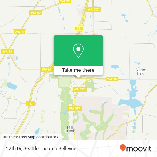 Mapa de 12th Dr, Mill Creek, WA 98012