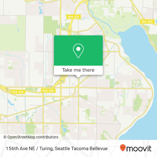 156th Ave NE / Turing, Redmond, WA 98052 map