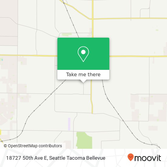 Mapa de 18727 50th Ave E, Tacoma, WA 98446