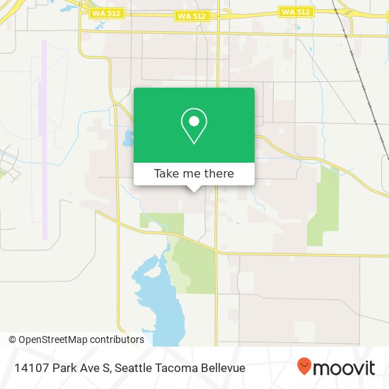 Mapa de 14107 Park Ave S, Tacoma, WA 98444