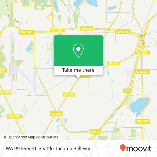 Mapa de WA 99 Everett, Everett, WA 98204