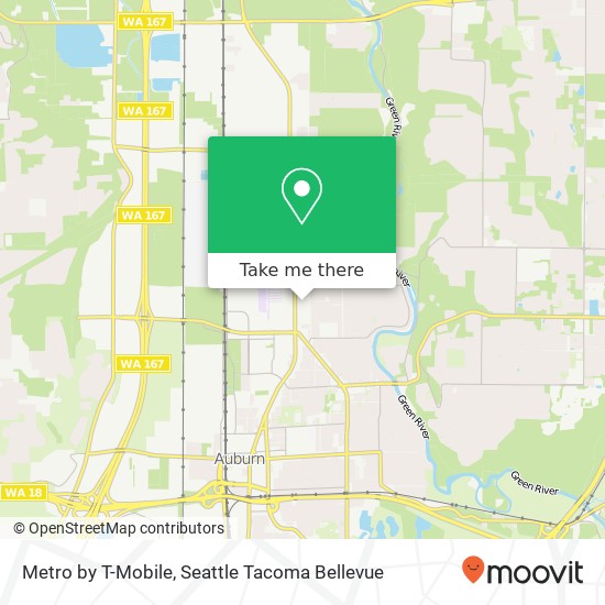 Mapa de Metro by T-Mobile, 1702 Auburn Way N