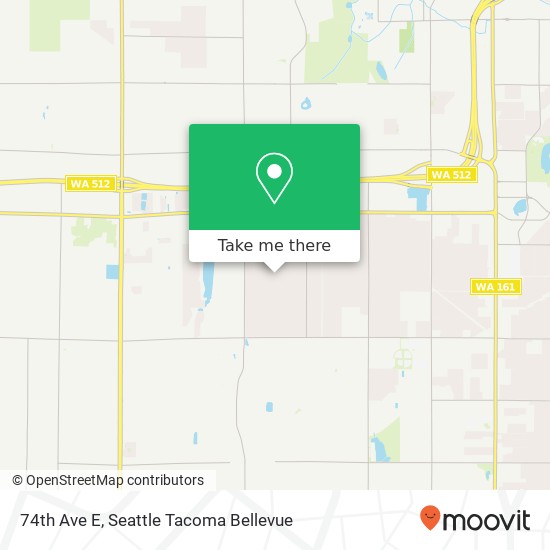 Mapa de 74th Ave E, Puyallup, WA 98373