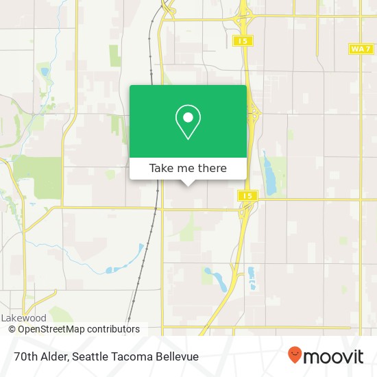 Mapa de 70th Alder, Tacoma, WA 98409