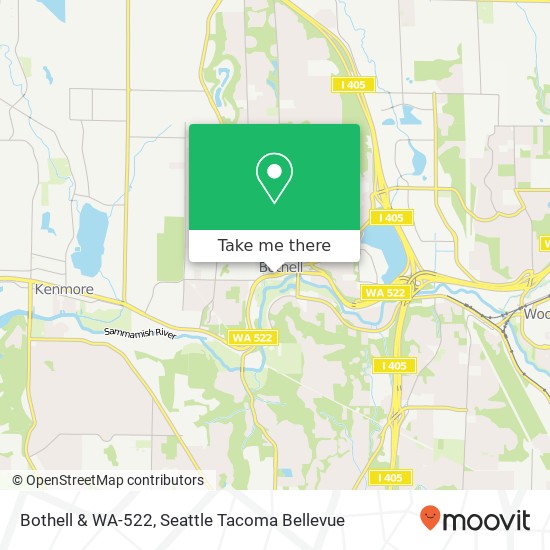 Mapa de Bothell & WA-522, Bothell, WA 98011
