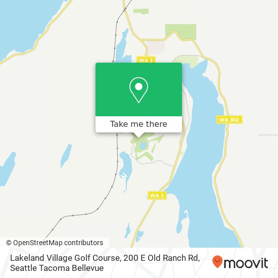 Mapa de Lakeland Village Golf Course, 200 E Old Ranch Rd