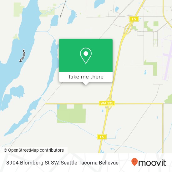 Mapa de 8904 Blomberg St SW, Olympia, WA 98512