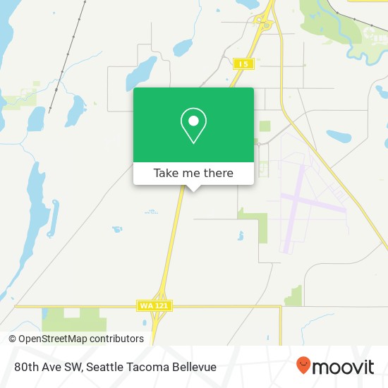 Mapa de 80th Ave SW, Tumwater, WA 98501