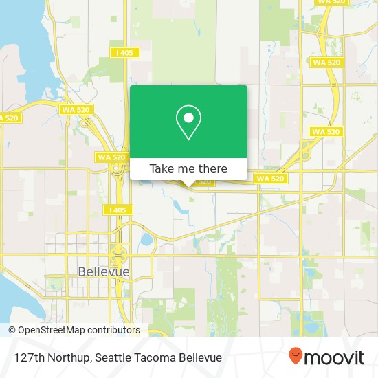 127th Northup, Bellevue, WA 98005 map