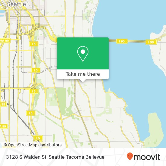 Mapa de 3128 S Walden St, Seattle, WA 98144