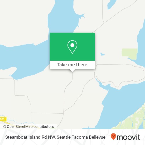 Mapa de Steamboat Island Rd NW, Olympia, WA 98502