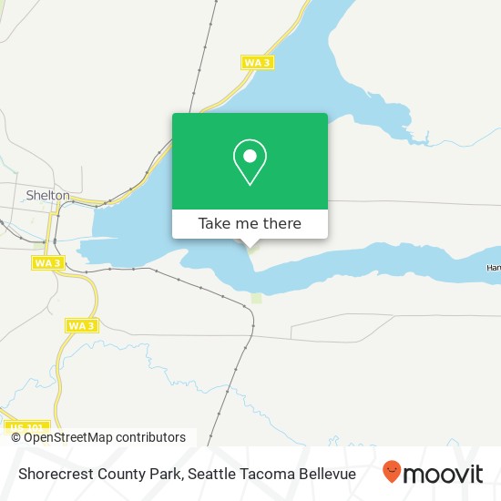 Mapa de Shorecrest County Park, 120 E Shorecrest Pkwy