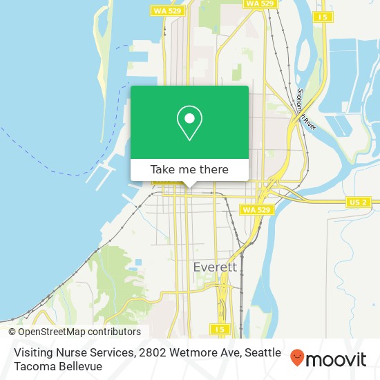 Mapa de Visiting Nurse Services, 2802 Wetmore Ave