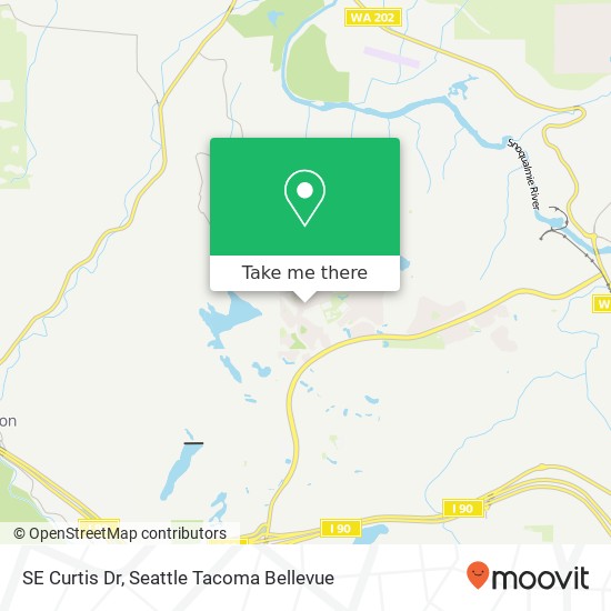 Mapa de SE Curtis Dr, Snoqualmie, WA 98065