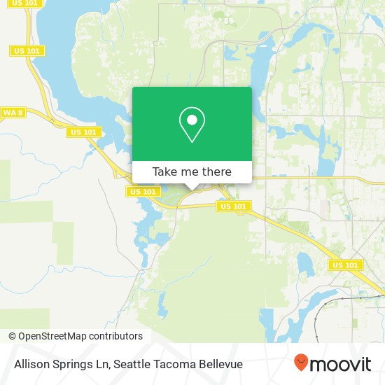 Mapa de Allison Springs Ln, Olympia, WA 98502