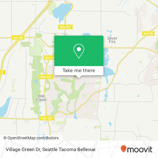 Mapa de Village Green Dr, Mill Creek, WA 98012