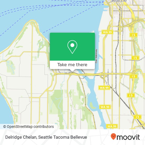 Mapa de Delridge Chelan, Seattle, WA 98106