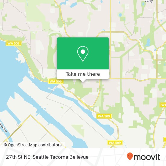 Mapa de 27th St NE, Tacoma, WA 98422