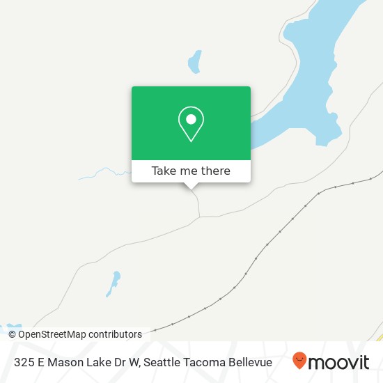 Mapa de 325 E Mason Lake Dr W, Grapeview, WA 98546