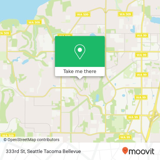 Mapa de 333rd St, Federal Way, WA 98023