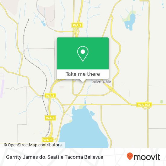 Mapa de Garrity James do, 10513 Silverdale Way NW