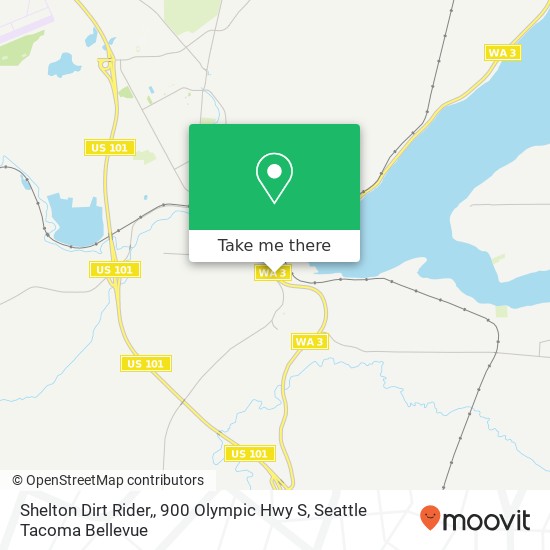 Mapa de Shelton Dirt Rider,, 900 Olympic Hwy S
