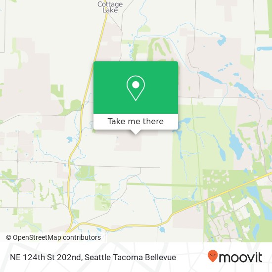 Mapa de NE 124th St 202nd, Woodinville, WA 98077