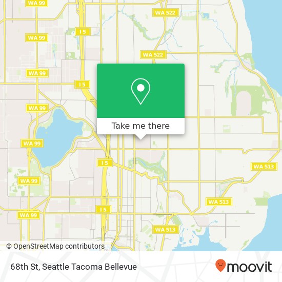 Mapa de 68th St, Seattle, WA 98115