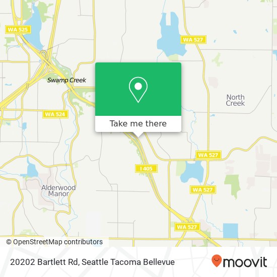 Mapa de 20202 Bartlett Rd, Bothell, WA 98012