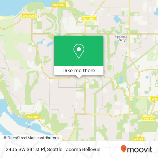 2406 SW 341st Pl, Federal Way, WA 98023 map