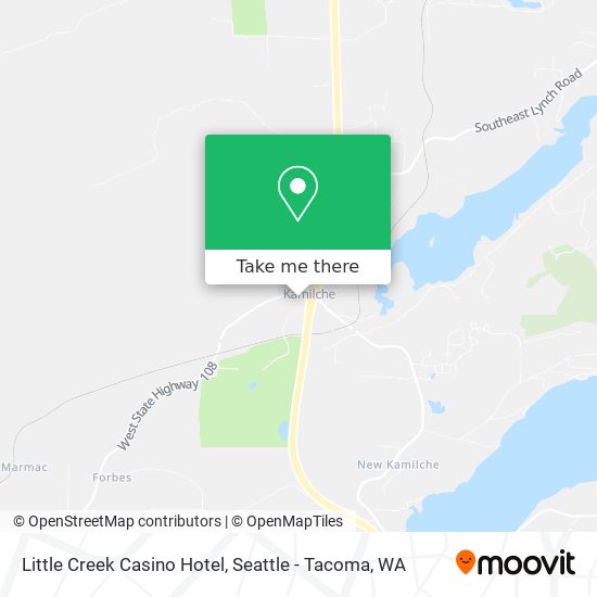 Mapa de Little Creek Casino Hotel