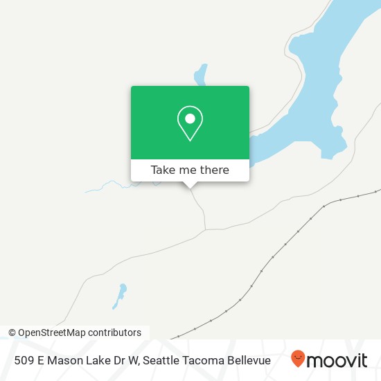Mapa de 509 E Mason Lake Dr W, Grapeview, WA 98546