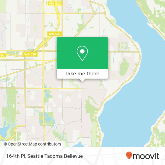 164th Pl, Bellevue, WA 98008 map